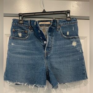Levi’s Ribcage Denim Shorts